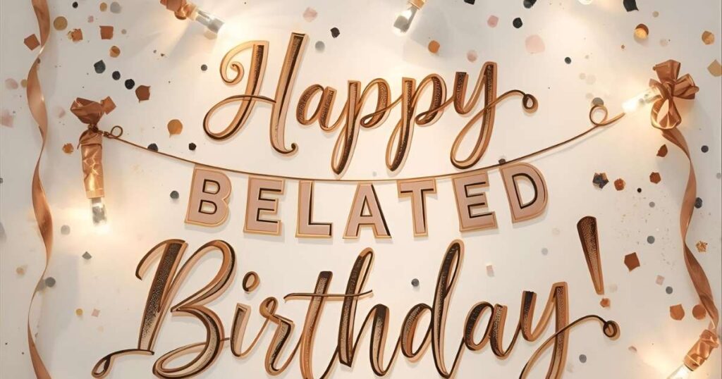 75 Elegant Happy Belated Birthday,Blessings and Greetings