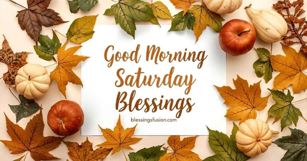 Good Morning Saturday Blessings: Images and Greetings
