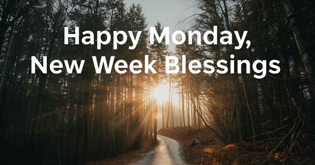 Happy Monday New Week Blessings