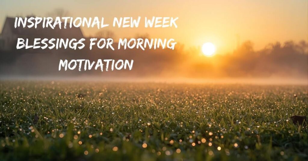 Inspirational New Week Blessings for Morning Motivation
