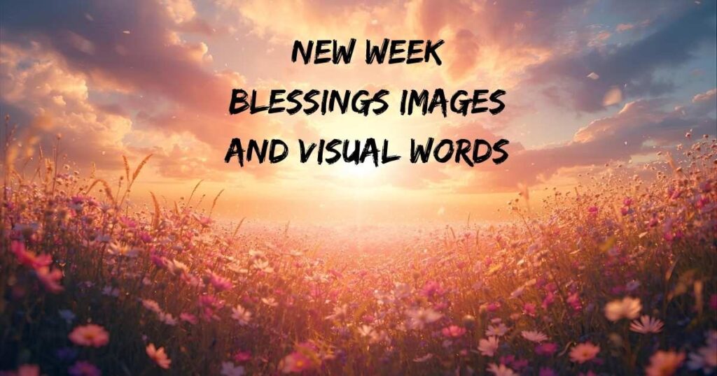 New Week Blessings Images and Visual Words