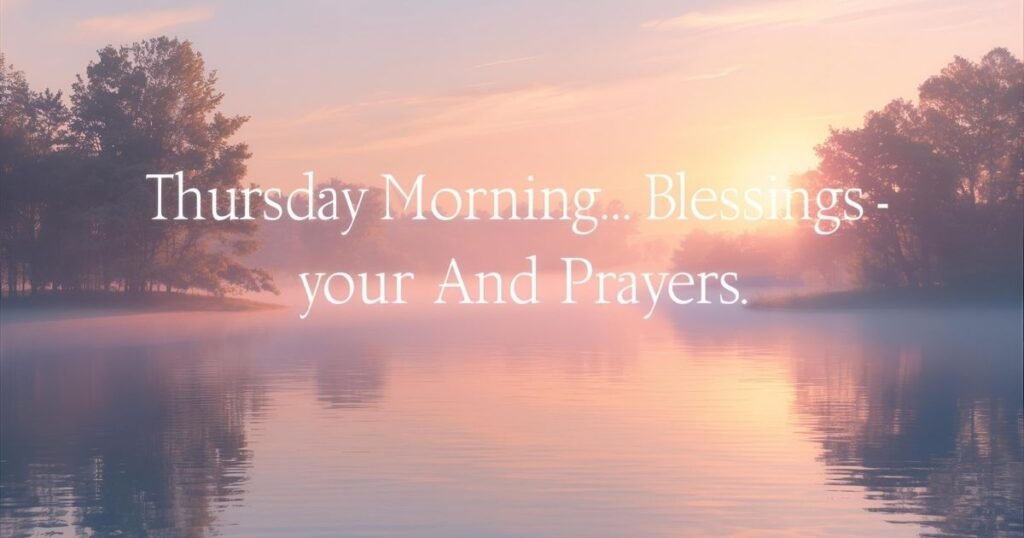 Thursday Morning Blessings And Prayers