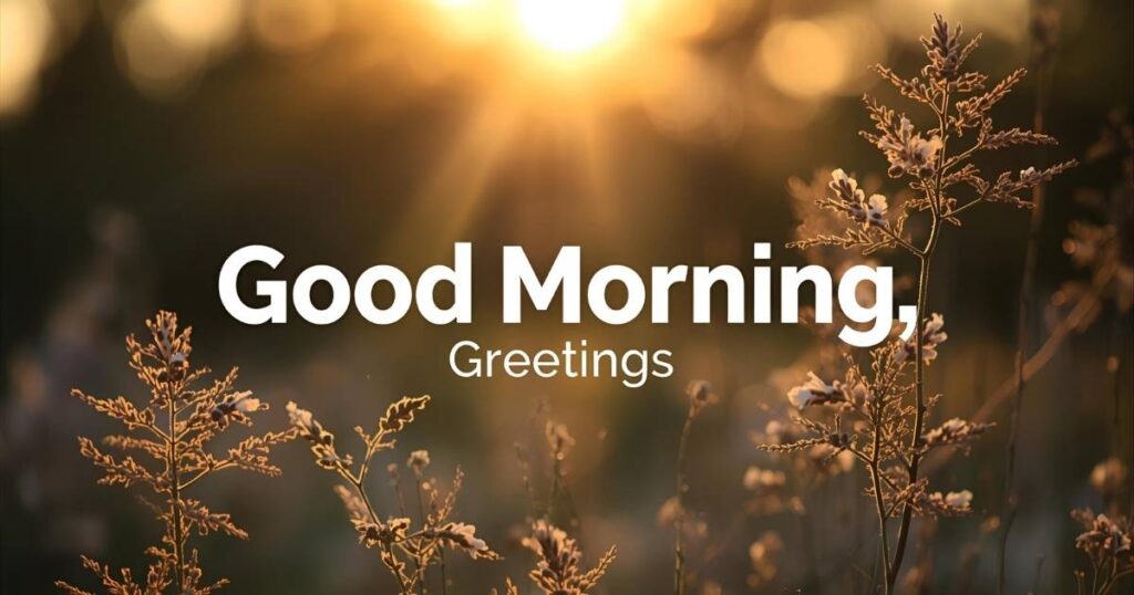 Weekend Good Morning Greetings