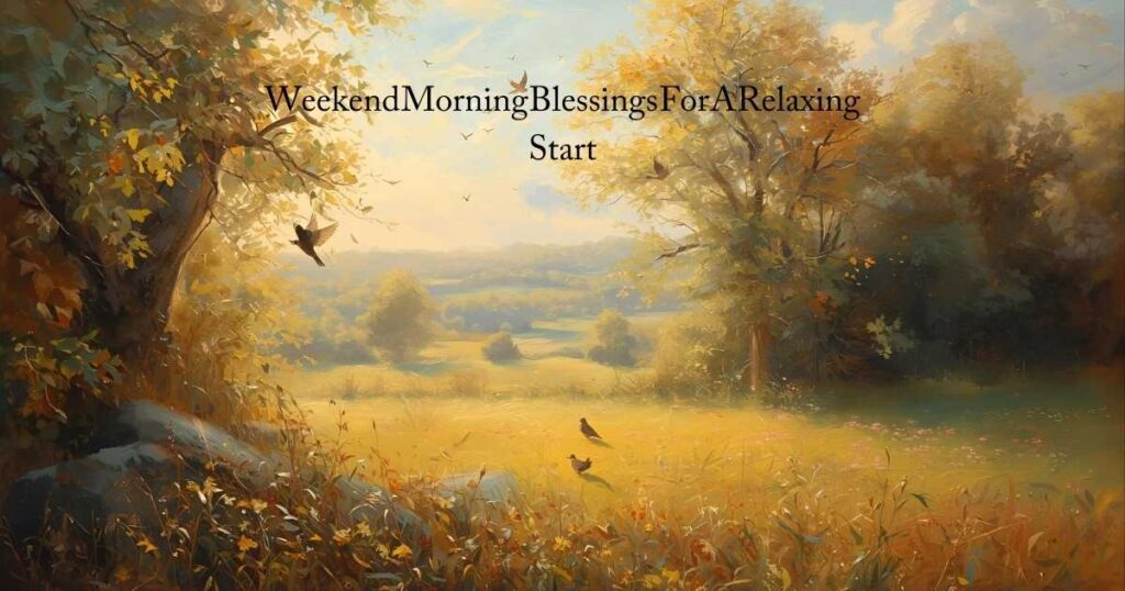 Weekend Morning Blessings For A Relaxing Start