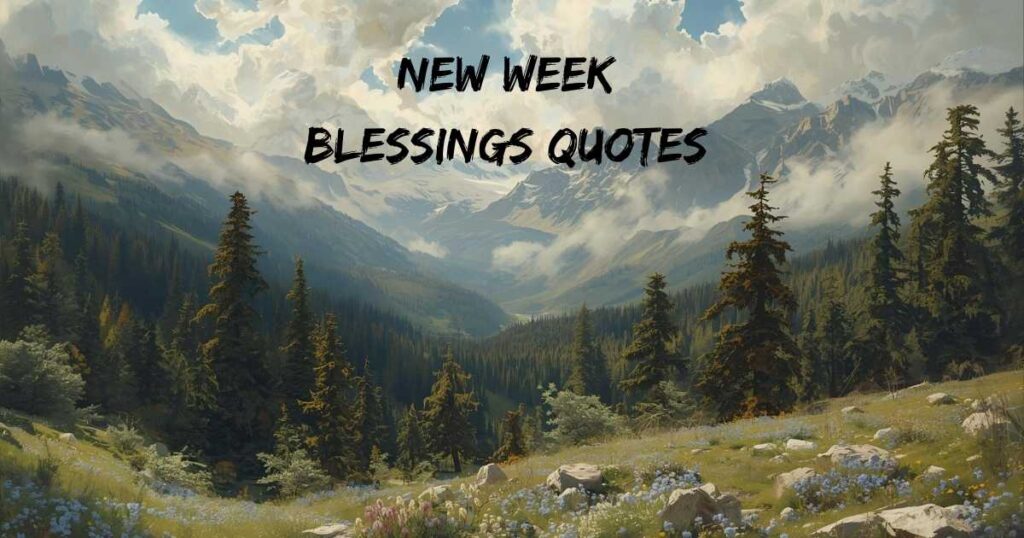 new week blessings quotes