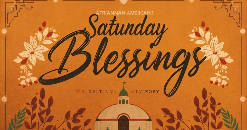 African American Saturday Blessings Images