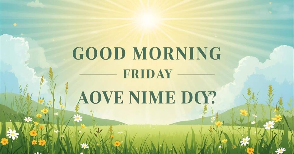 Good Morning Friday Blessings Quotes