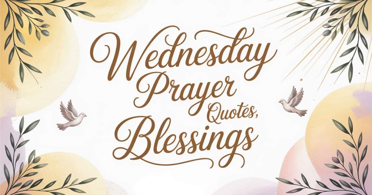 Wednesday Prayer Quotes, Blessings