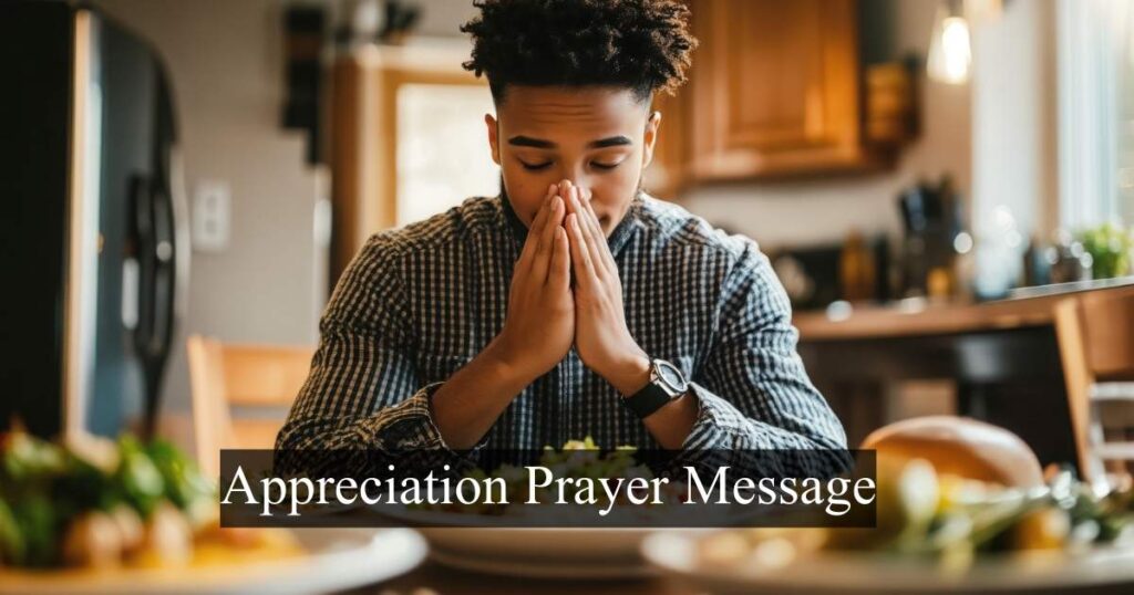 Appreciation Prayer Message