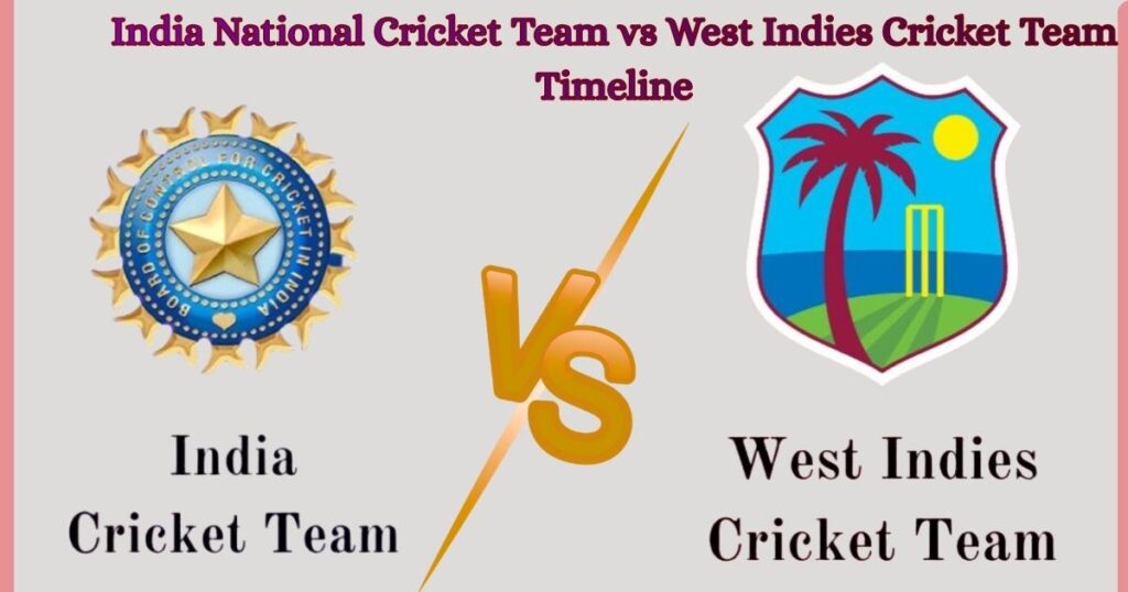 India National Cricket Team vs West Indies Cricket Team Timeline