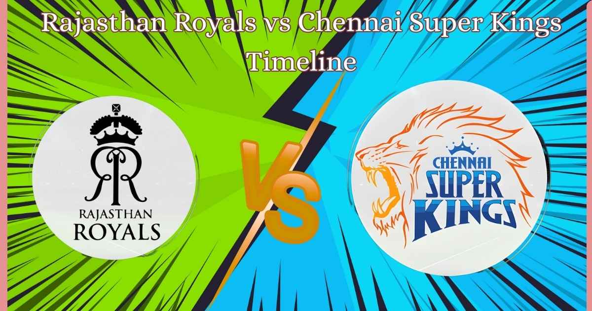 Rajasthan Royals vs Chennai Super Kings Timeline